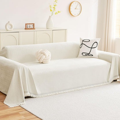 decorUhome Sofa cover for 3-Cushion Couch