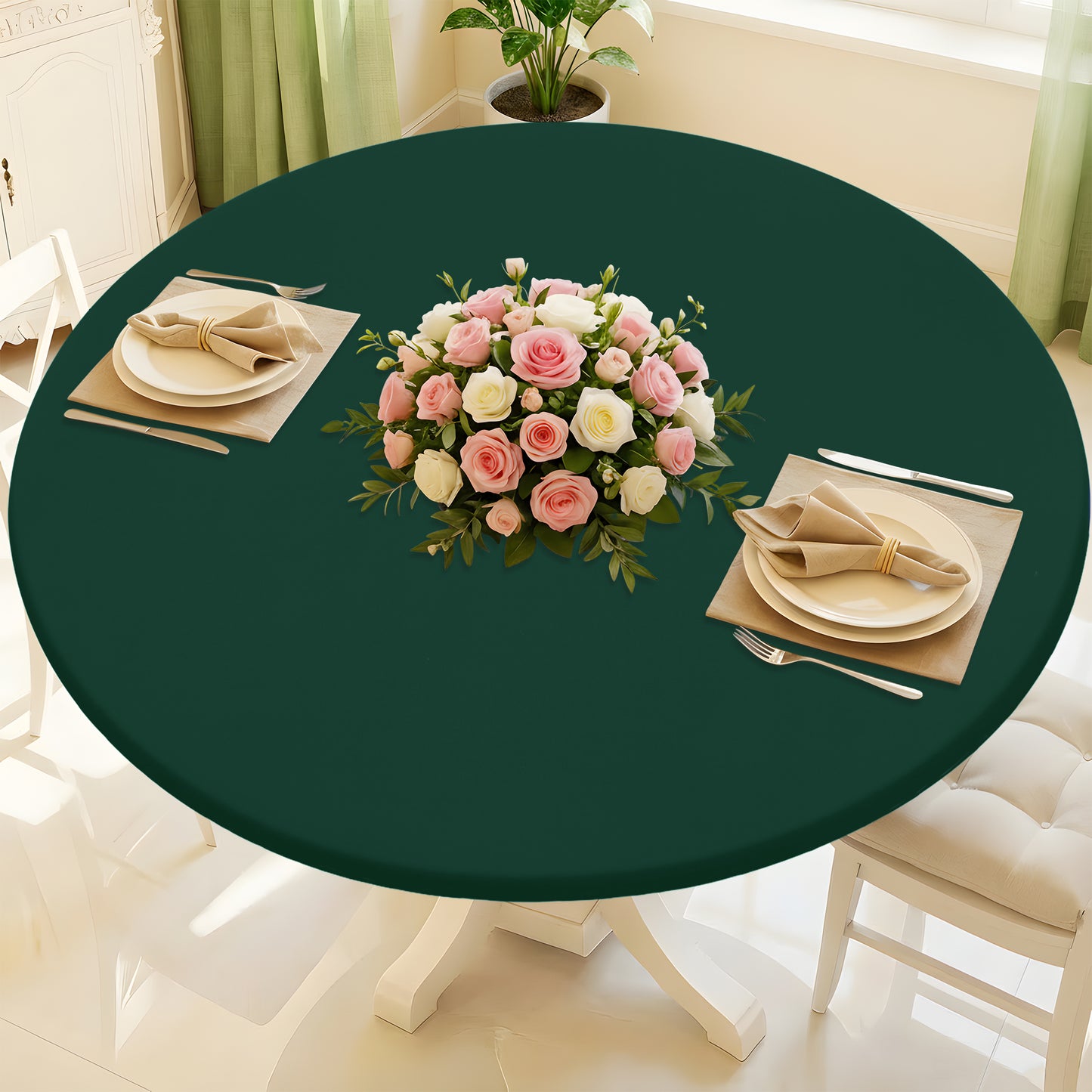 decorUhome Rectangle Stretch Spandex Tablecloth