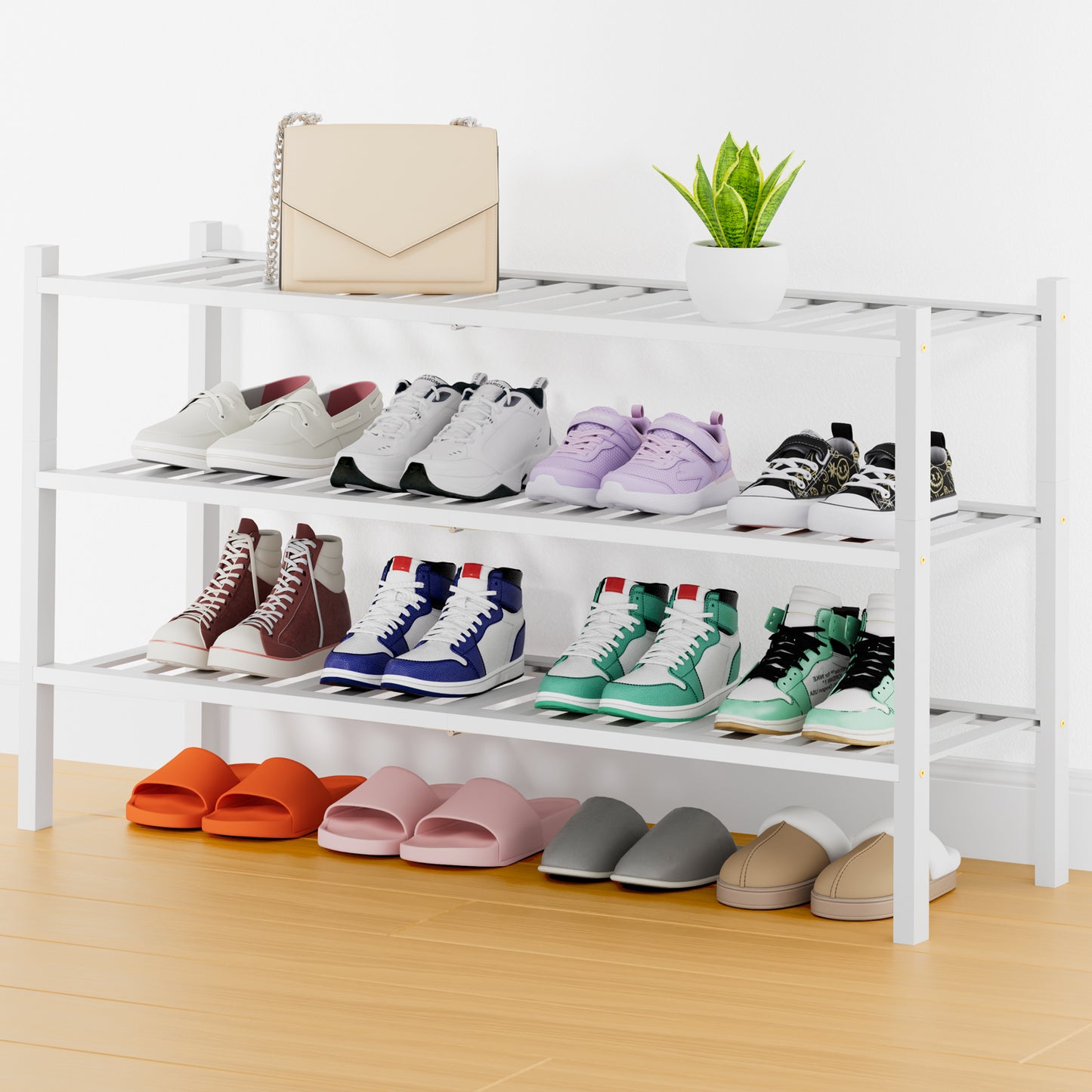 Smiry Bamboo Shoe Rack