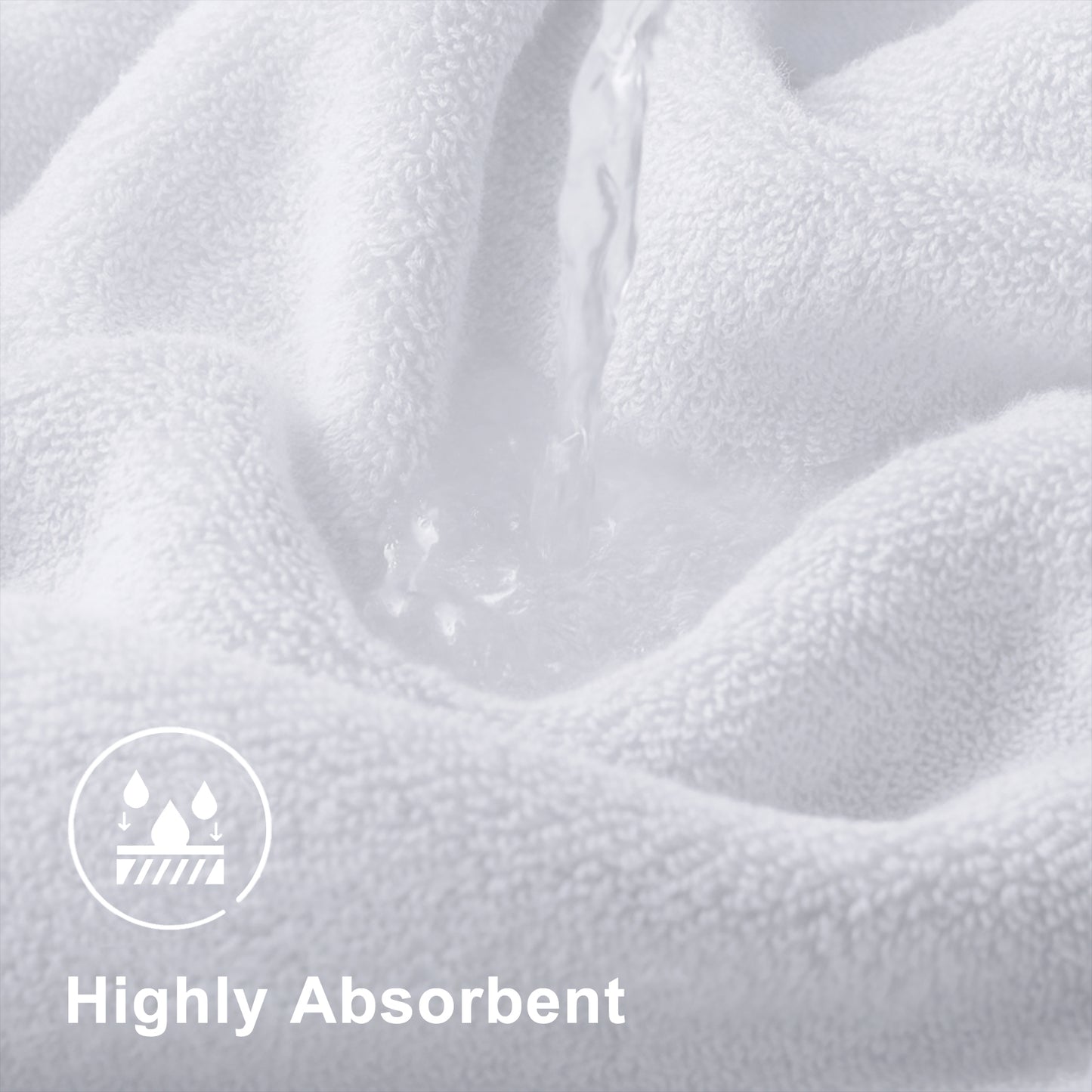 decorUhome Pack of 4 Bath Towels 27 x 55 Inches