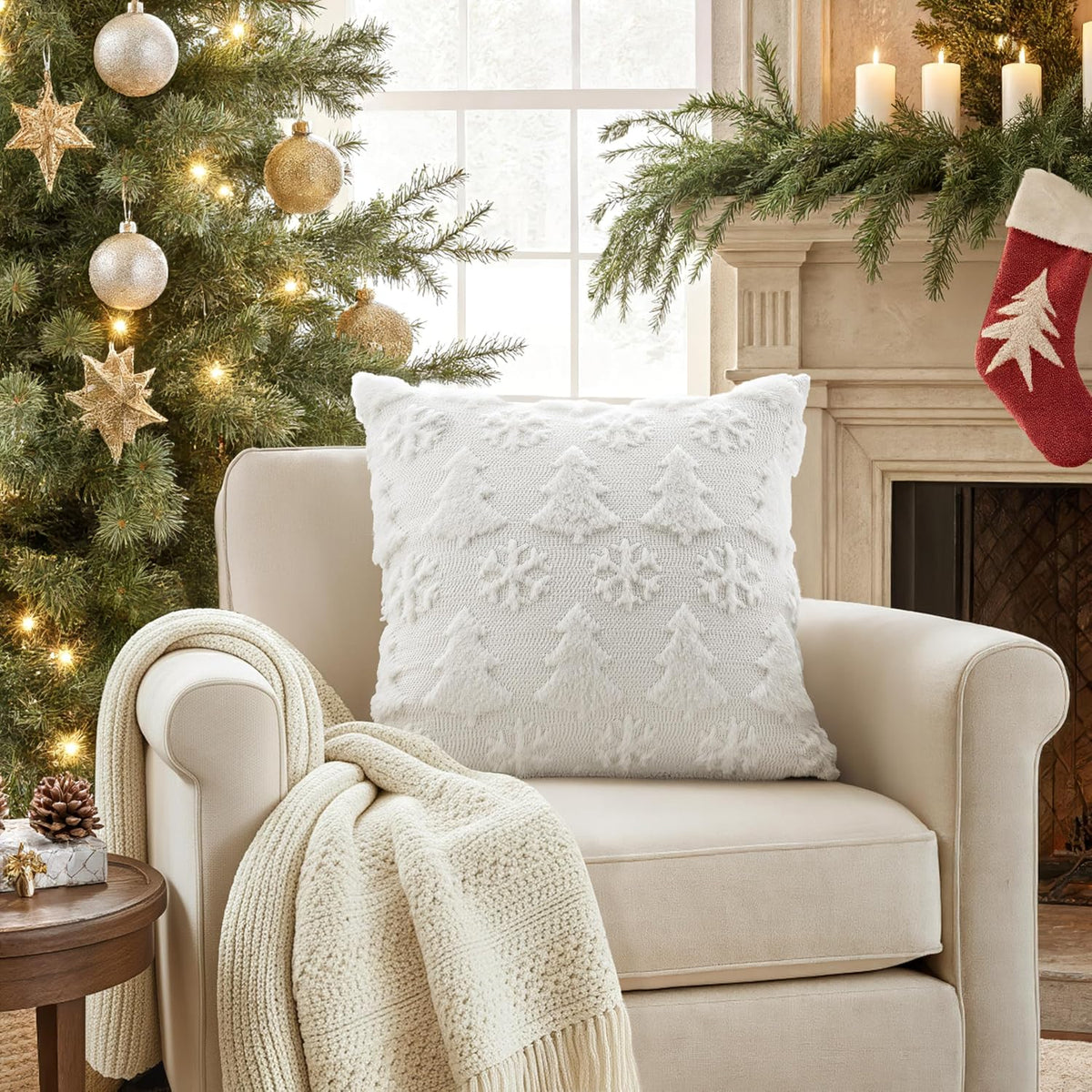 decorUhome Christmas Throw Pillow Covers