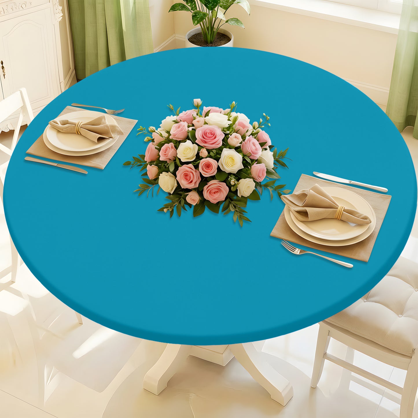 decorUhome Rectangle Stretch Spandex Tablecloth