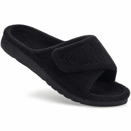 Smile Popcorn Orthopedic Slippers for Women Arch Support Slide Slippers Adjustable Open Toe House Shoes