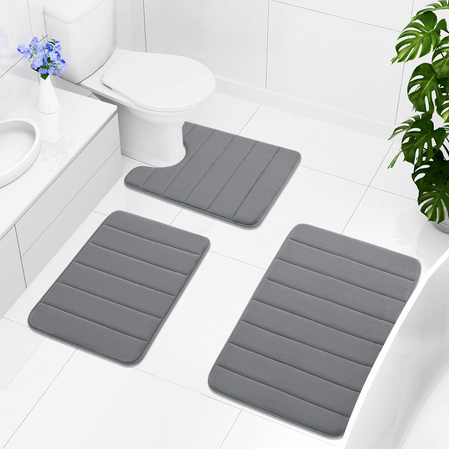 Buganda Memory Foam Bath Mats
