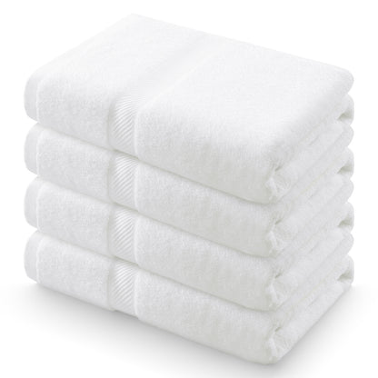 decorUhome Pack of 4 Bath Towels 27 x 55 Inches