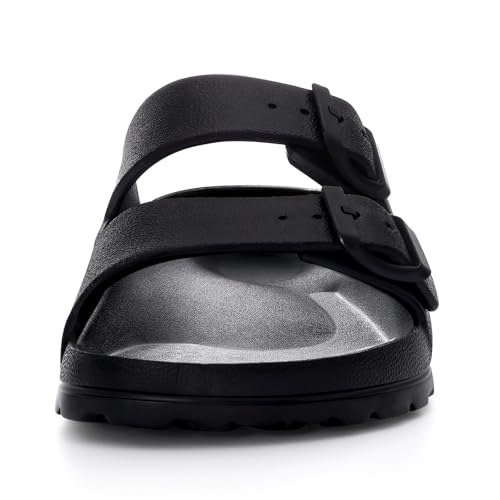 Litfun Women's Slide Sandals with Adjustable Buckles Summer Arch Support Beach Sandals