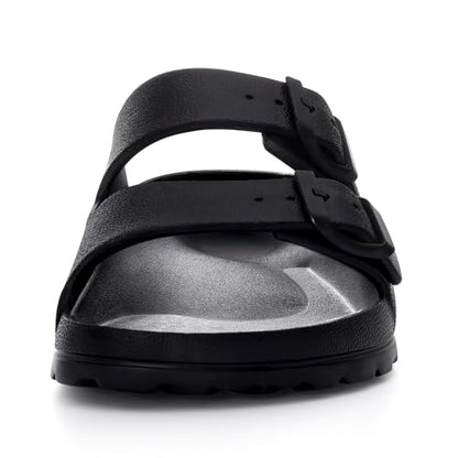 Litfun Women's Slide Sandals with Adjustable Buckles Summer Arch Support Beach Sandals