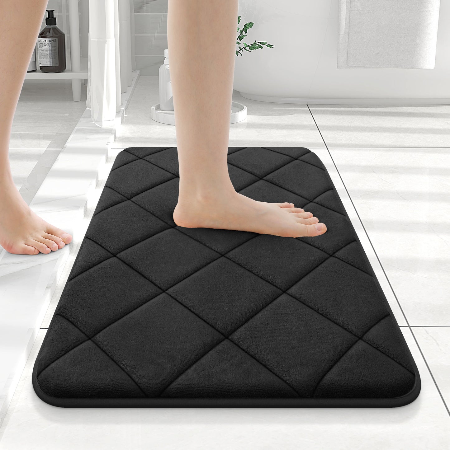 Simmore Memory Foam Bath Mat for Bathroom Floor