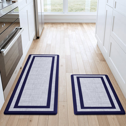 Buganda Kitchen Mats Anti Fatigue, 17.3"x29", Black