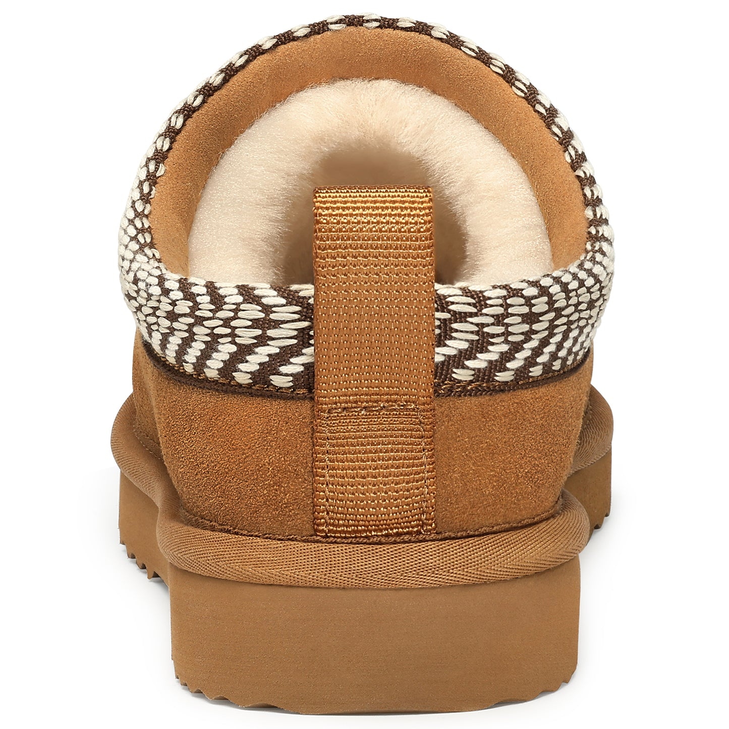 Litfun Genuine Suede Slippers for Women Cozy Winter House Shoes Fuzzy Memory Foam House Slippers