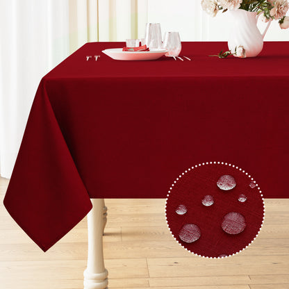 decorUhome Linen Rectangle Tablecloth