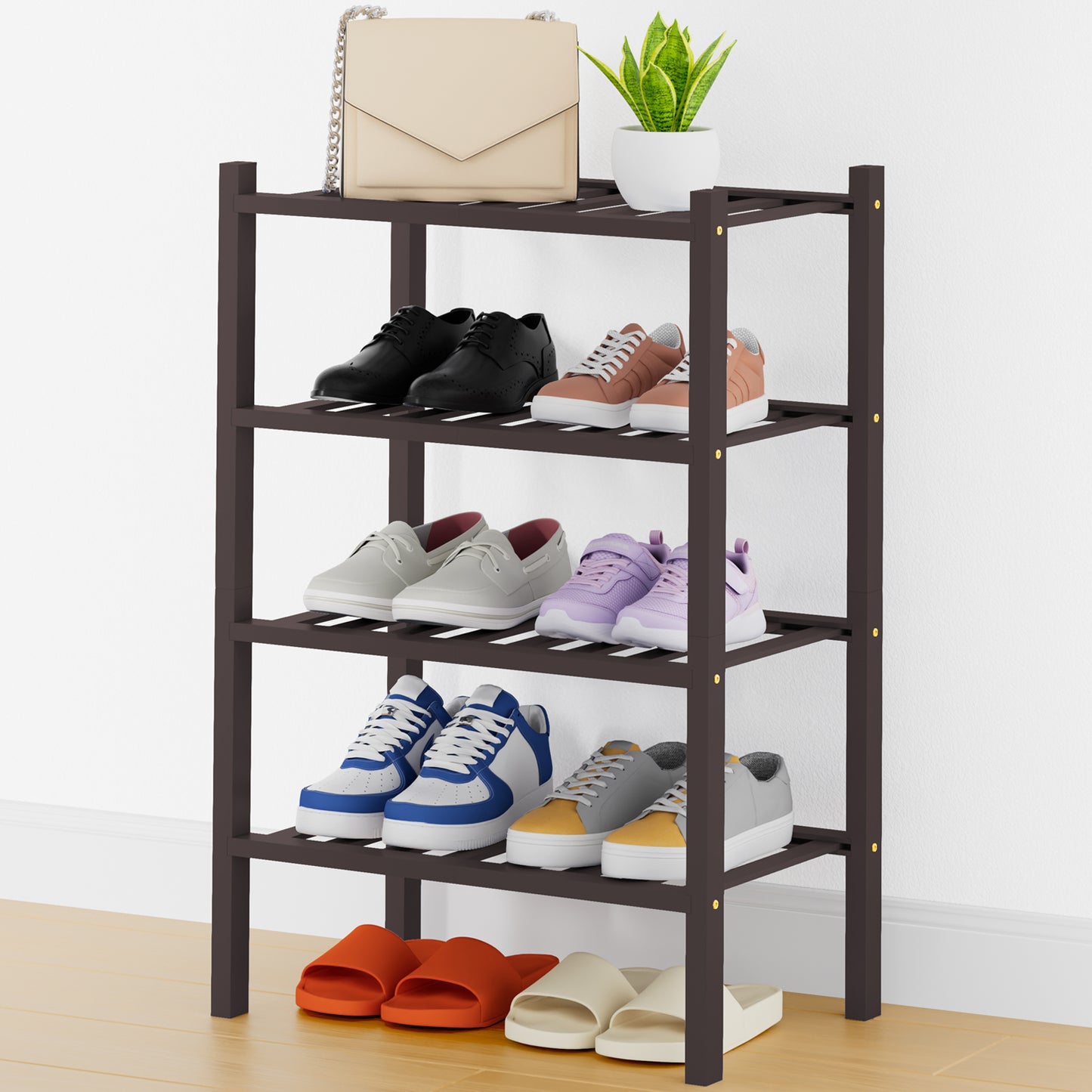 Smiry Bamboo Shoe Rack