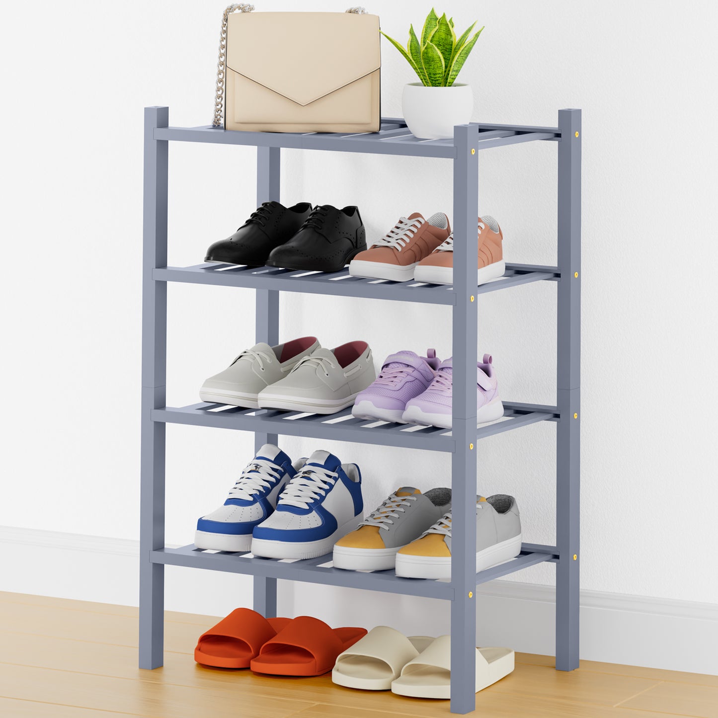 Smiry Bamboo Shoe Rack
