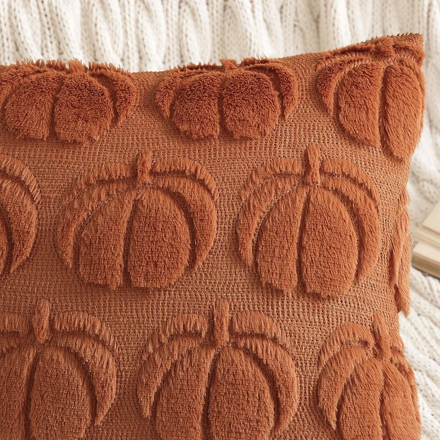 decorUhome Pumpkin Throw Pillow Covers 18x18 Pack of 2
