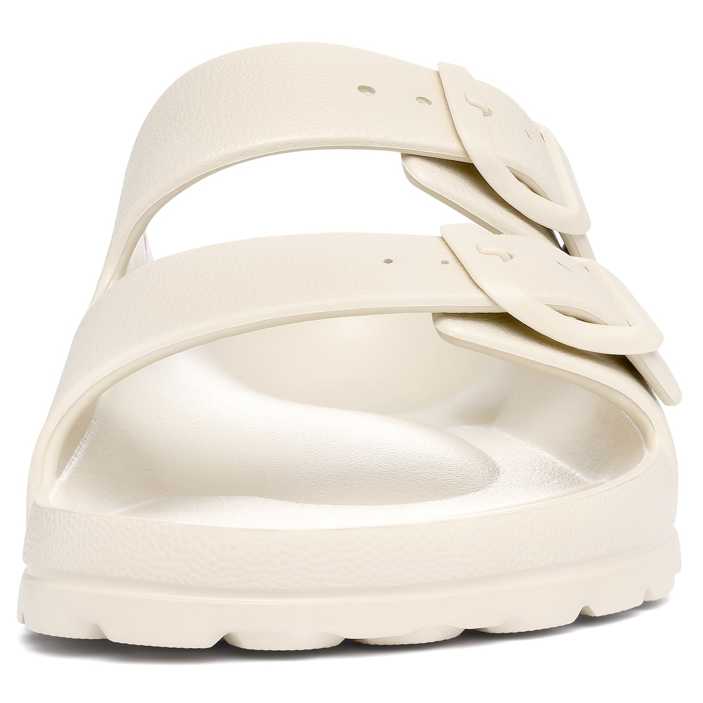 shevalues Women's Comfort Sandals with Medium Arch Support Double Buckle Adjustable EVA Slides for Summer Beach
