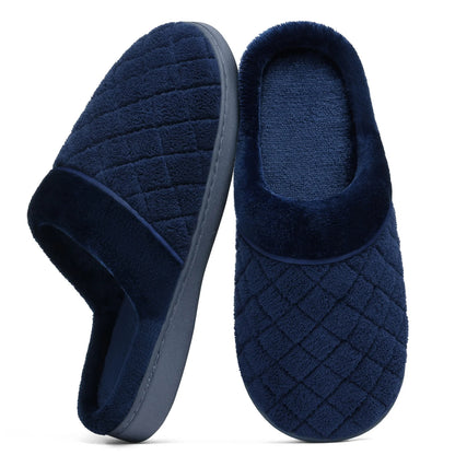 Litfun House Slippers for Women Men Cozy Memory Foam Slippers Warm Non-Slip House Shoes, Purple