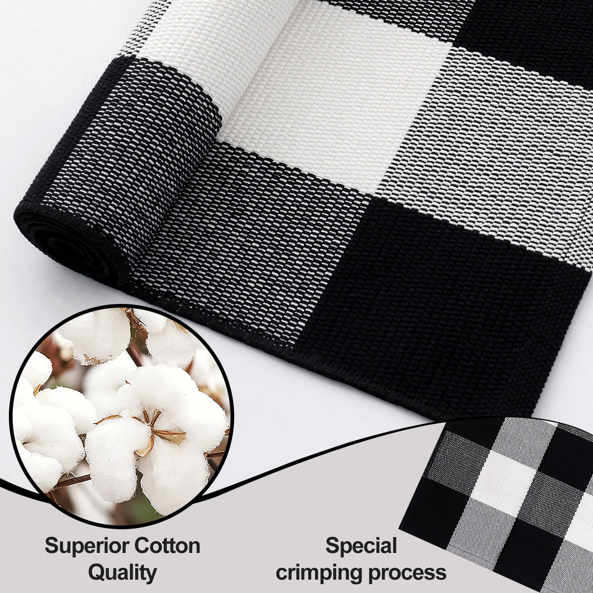 Buganda Buffalo Plaid Area Rug