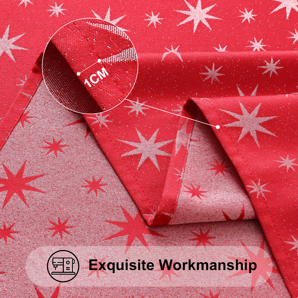 decorUhome Waterproof Christmas Tablecloth