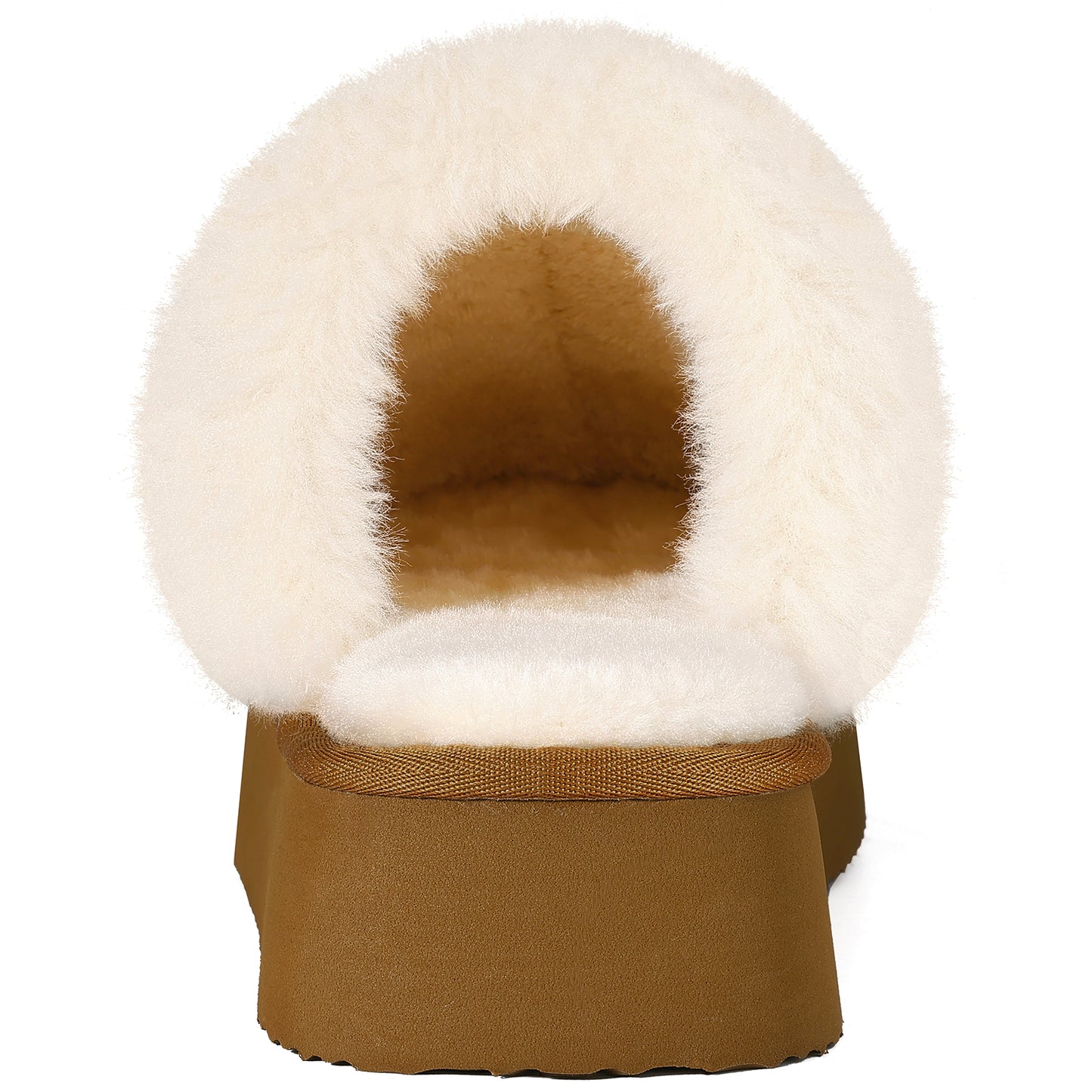 Comwarm Womens Fuzzy Memory Foam Slippers Fluffy Platform Winter House Shoes for Indoor and Outdoor