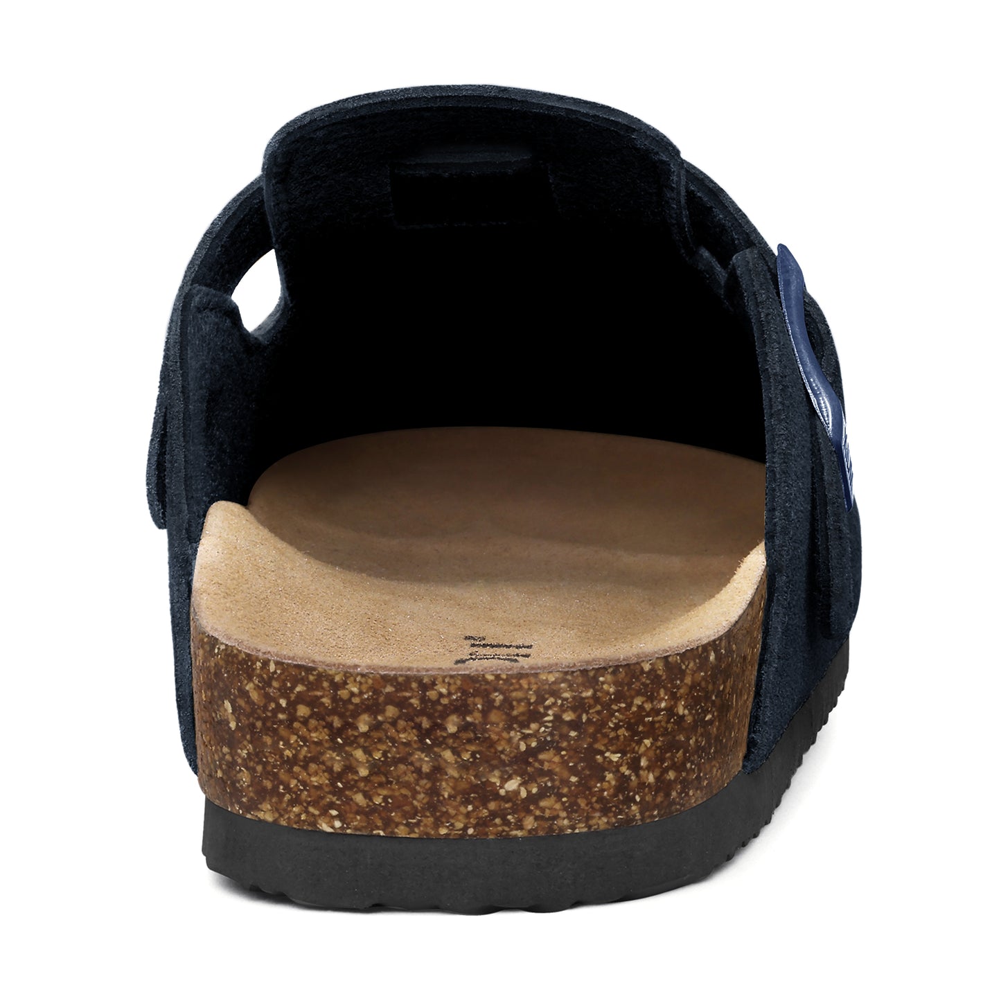 KIDMI Genuine Suede Clogs for Women Men Cork Footbed Sandals Leather Mules Potato Shoes with Arch Support