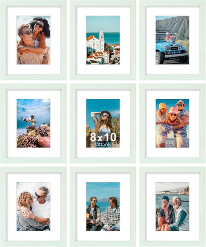 decorUhome 8x10 Black Picture Frame Set of 9
