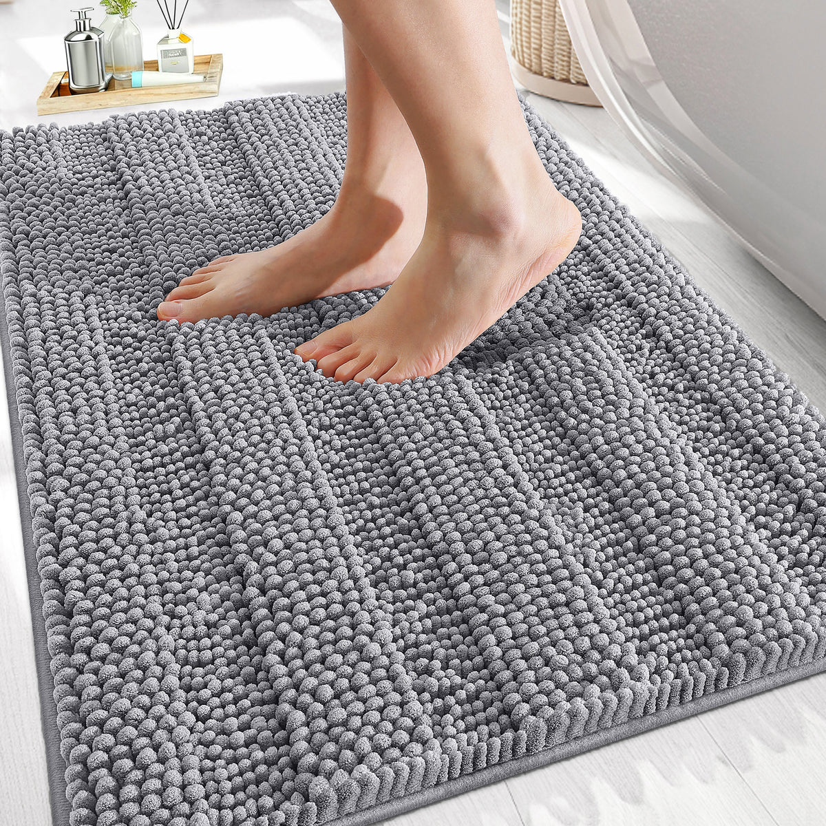 Buganda Chenille Bathroom Rug