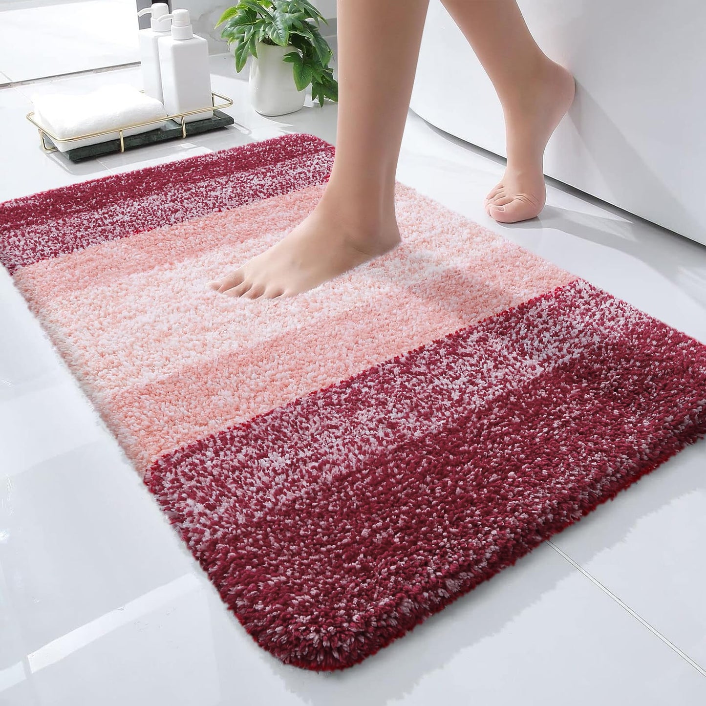 Buganda Microfiber Bathroom Rugs