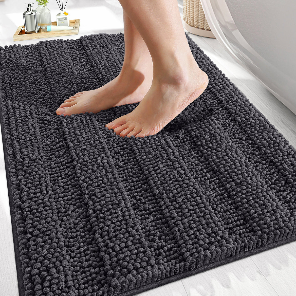 Buganda Chenille Bathroom Rug