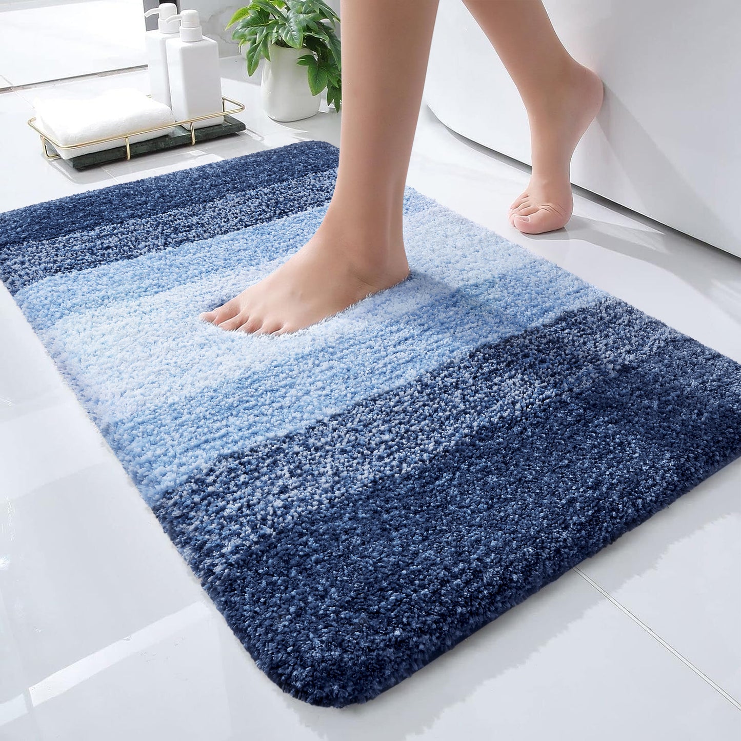 Buganda Microfiber Bathroom Rugs