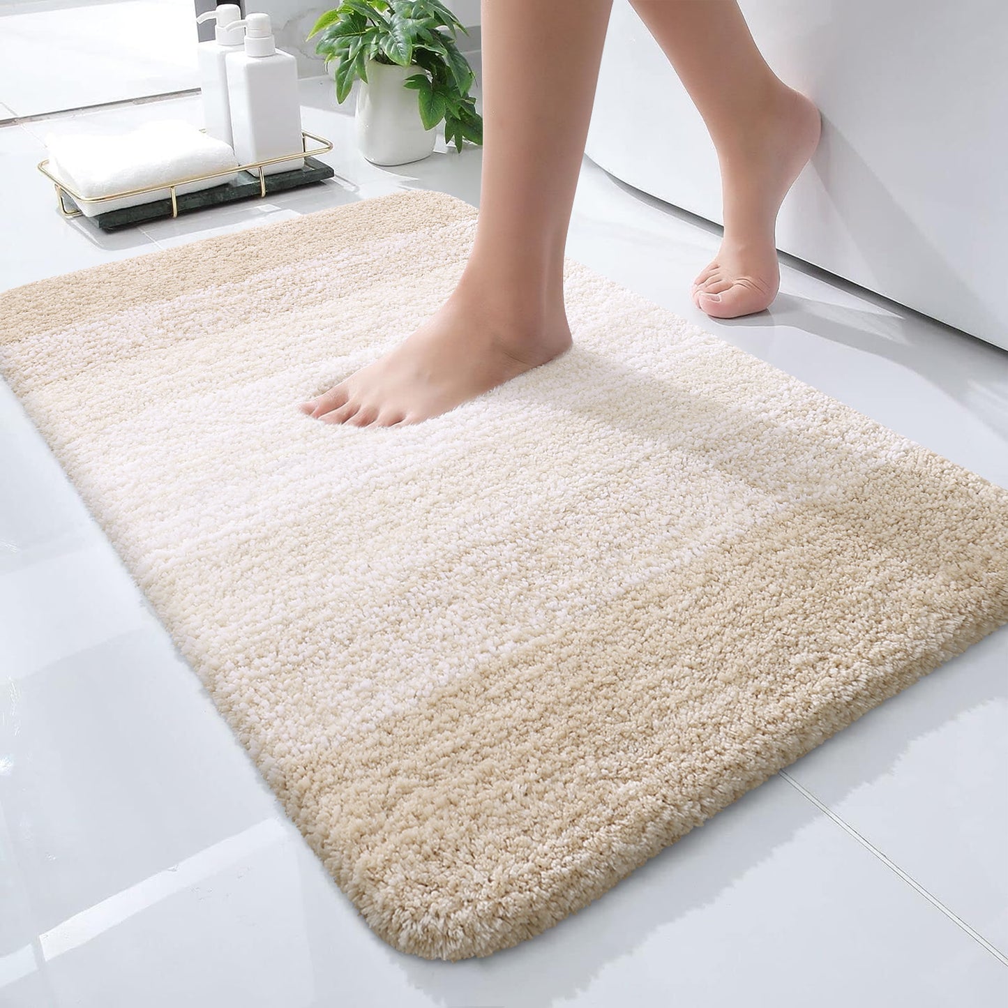 Buganda Microfiber Bathroom Rugs