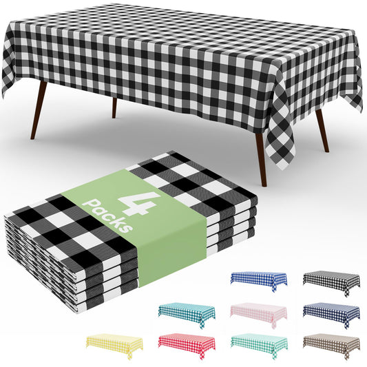 decorUhome 4Pcs Disposable Tablecloth for Rectangular Table