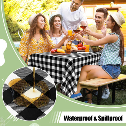 decorUhome 4Pcs Disposable Tablecloth for Rectangular Table
