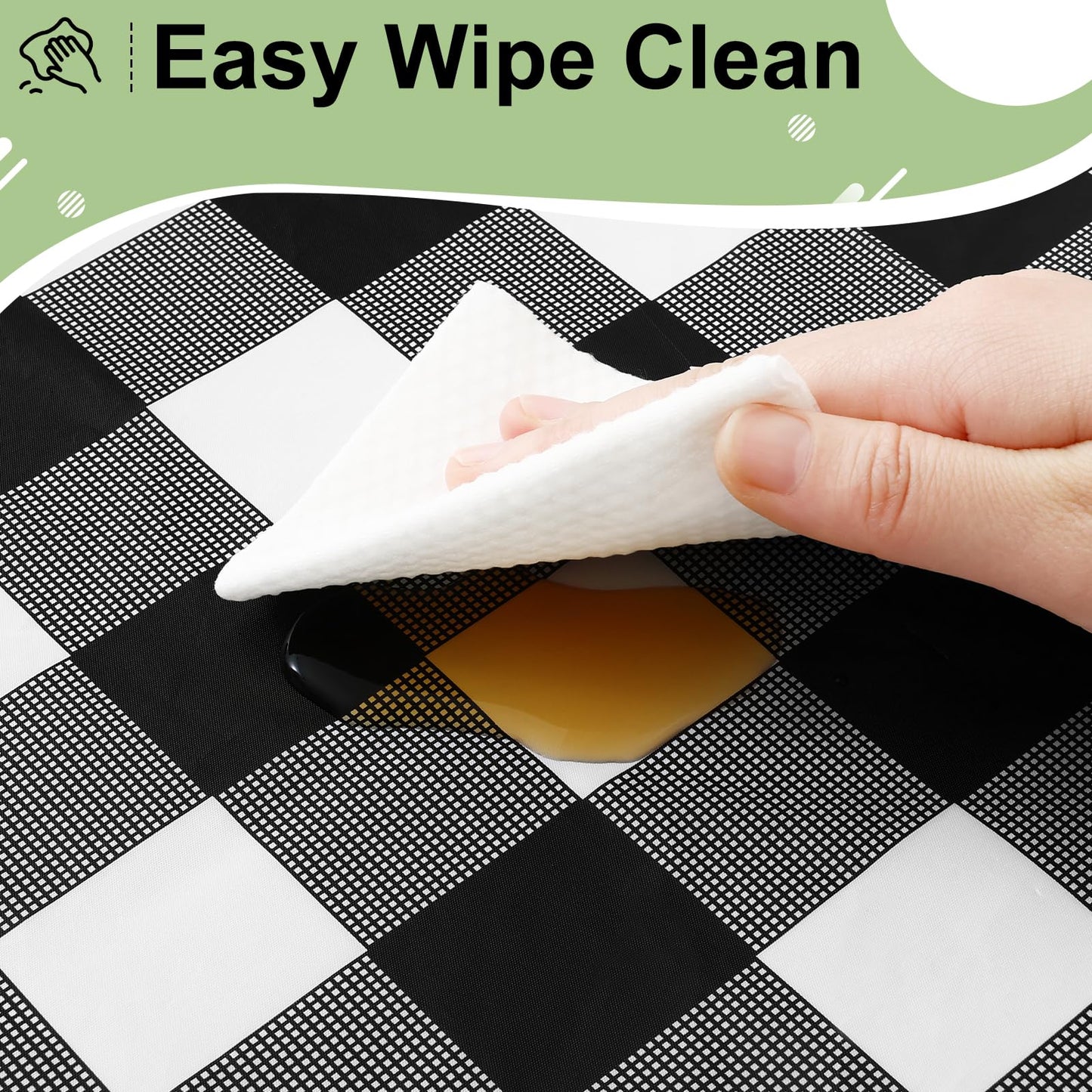 decorUhome 4Pcs Disposable Tablecloth for Rectangular Table