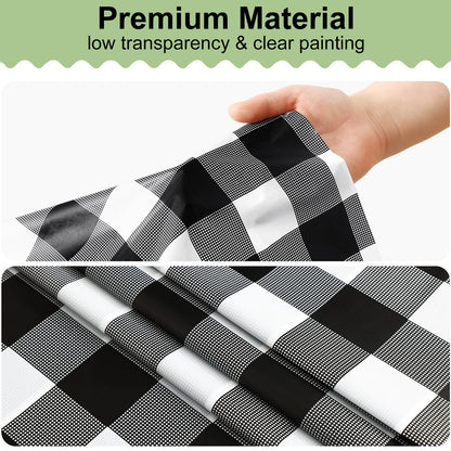 decorUhome 4Pcs Disposable Tablecloth for Rectangular Table