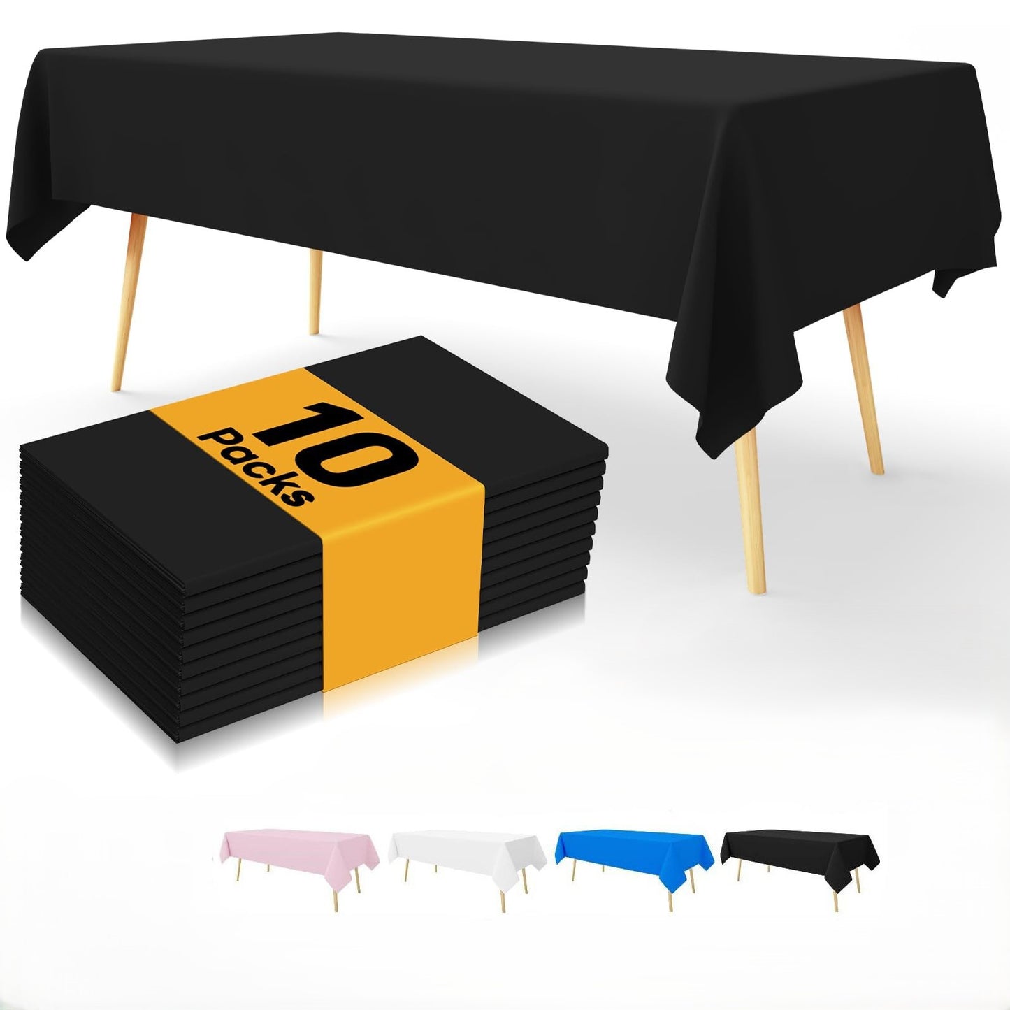 decorUhome Plastic Table Cloth for Rectangle Tables