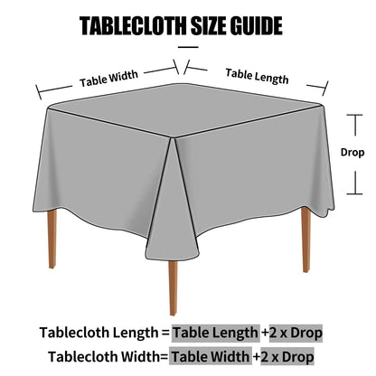 decorUhome Heavy Duty Vinyl Tablecloth