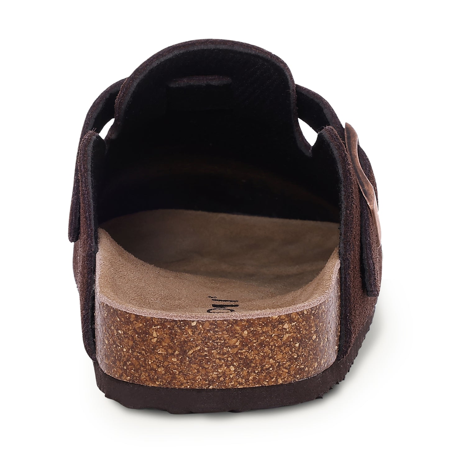 KIDMI Genuine Suede Clogs for Women Men Cork Footbed Sandals Leather Mules Potato Shoes with Arch Support