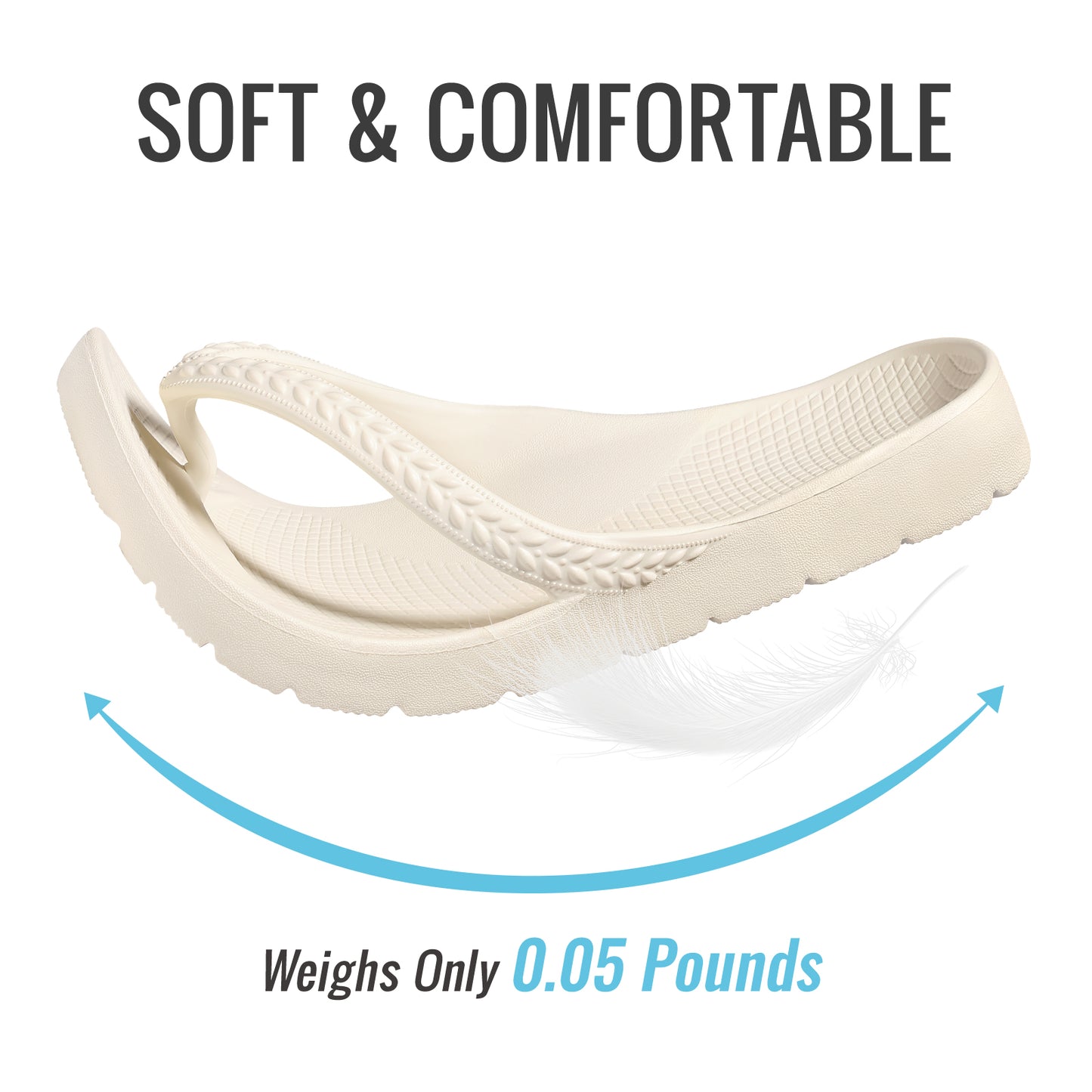 KIDMI Arch Support Flip Flops for Womens Comfortable Orthopedic Sandals for Plantar Fasciitis Beach Thong Slides