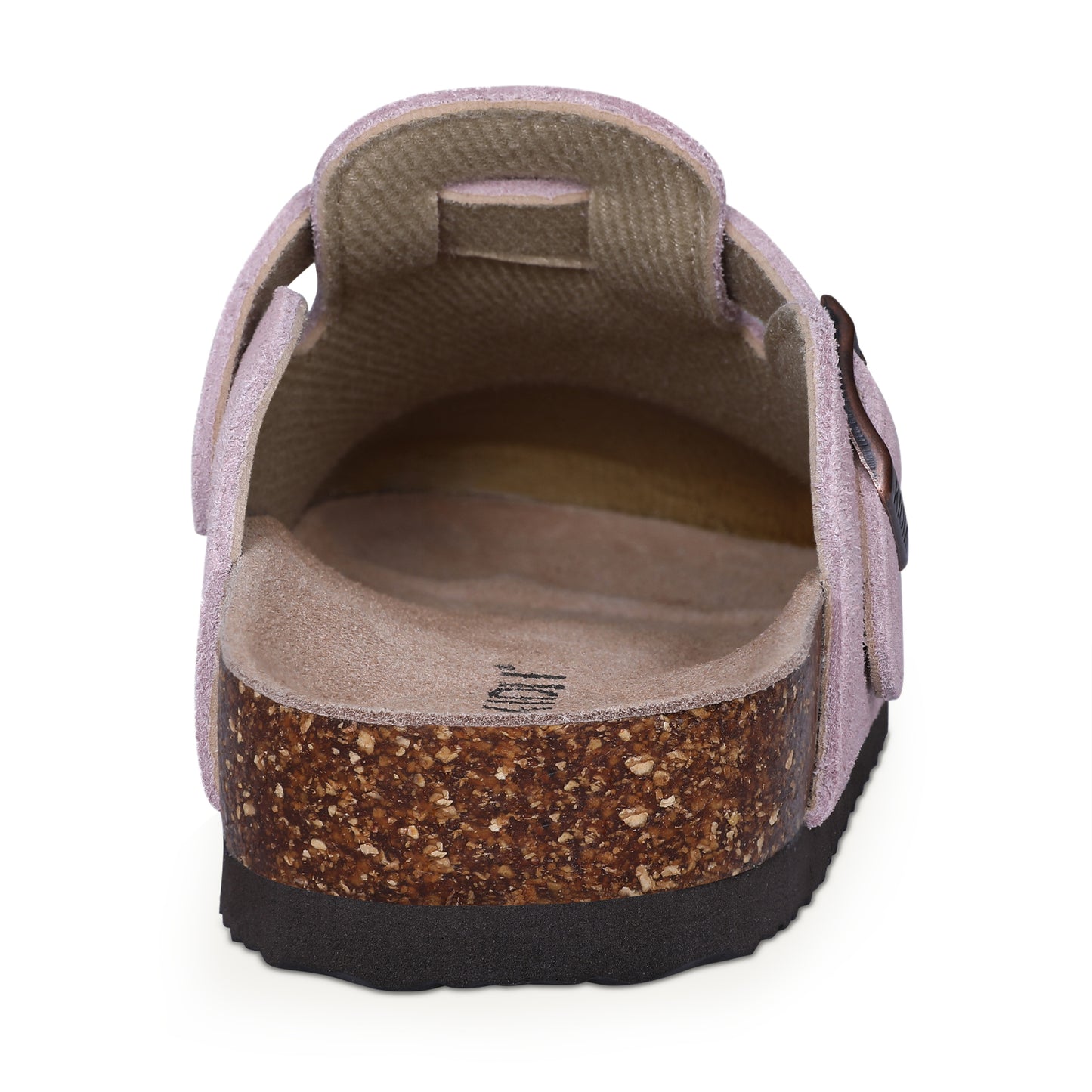 KIDMI Genuine Suede Clogs for Women Men Cork Footbed Sandals Leather Mules Potato Shoes with Arch Support