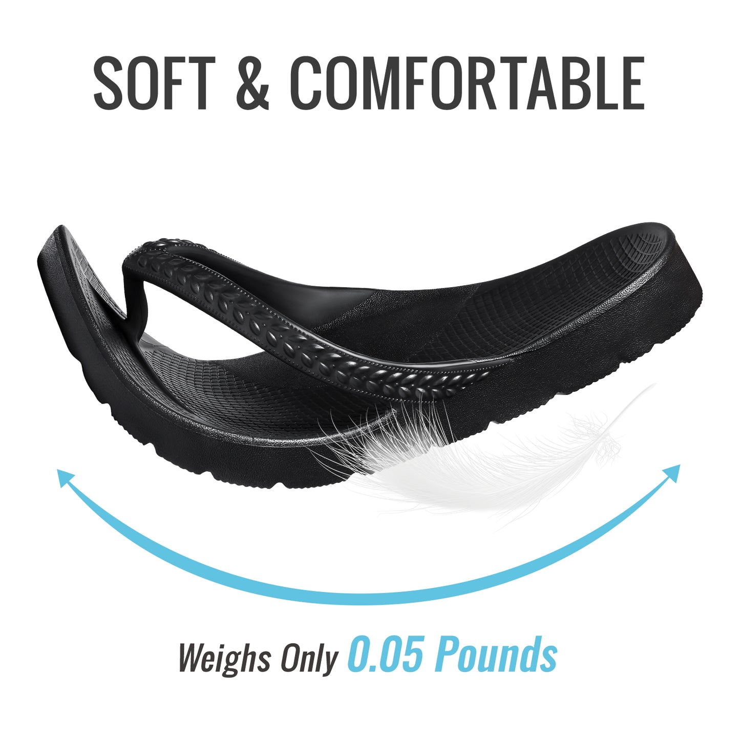 KIDMI Arch Support Flip Flops for Womens Comfortable Orthopedic Sandals for Plantar Fasciitis Beach Thong Slides