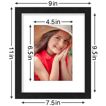 decorUhome 8x10 Black Picture Frame Set of 9