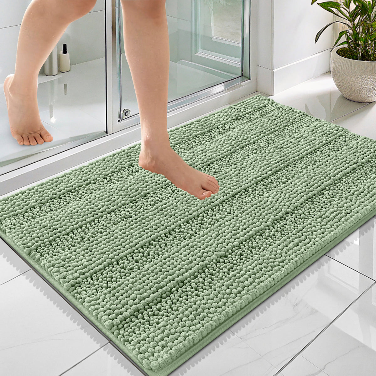 Buganda Chenille Bathroom Rug