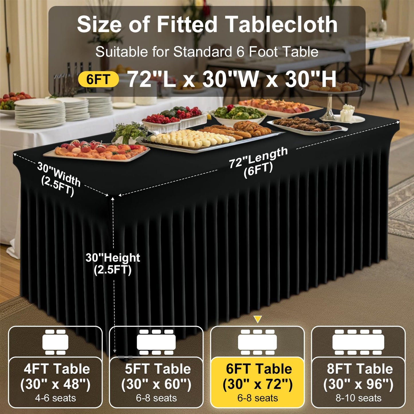 decorUhome Spandex Tablecloth
