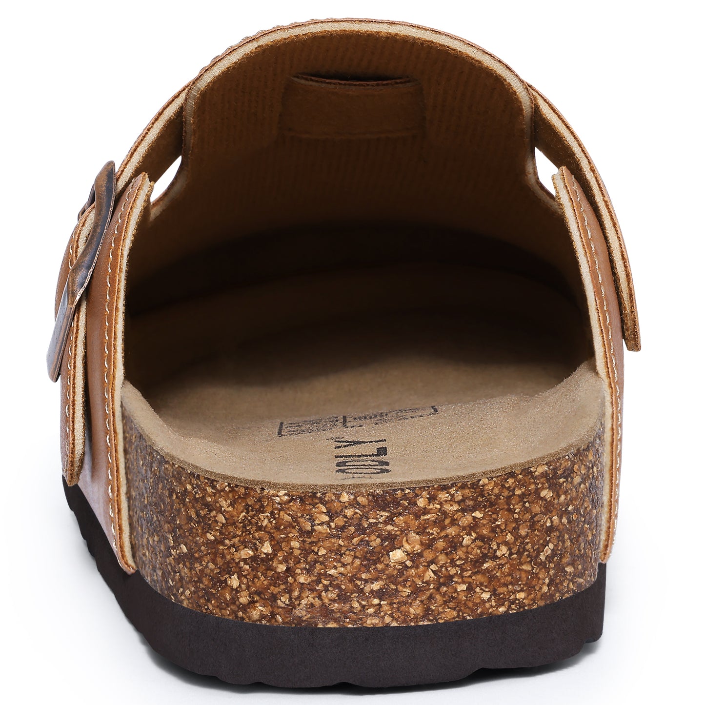 Comwarm Vegan Leather Clogs for Womens Mens, Cork Footbed Potato Slip On Shoes for Women with Arch Support