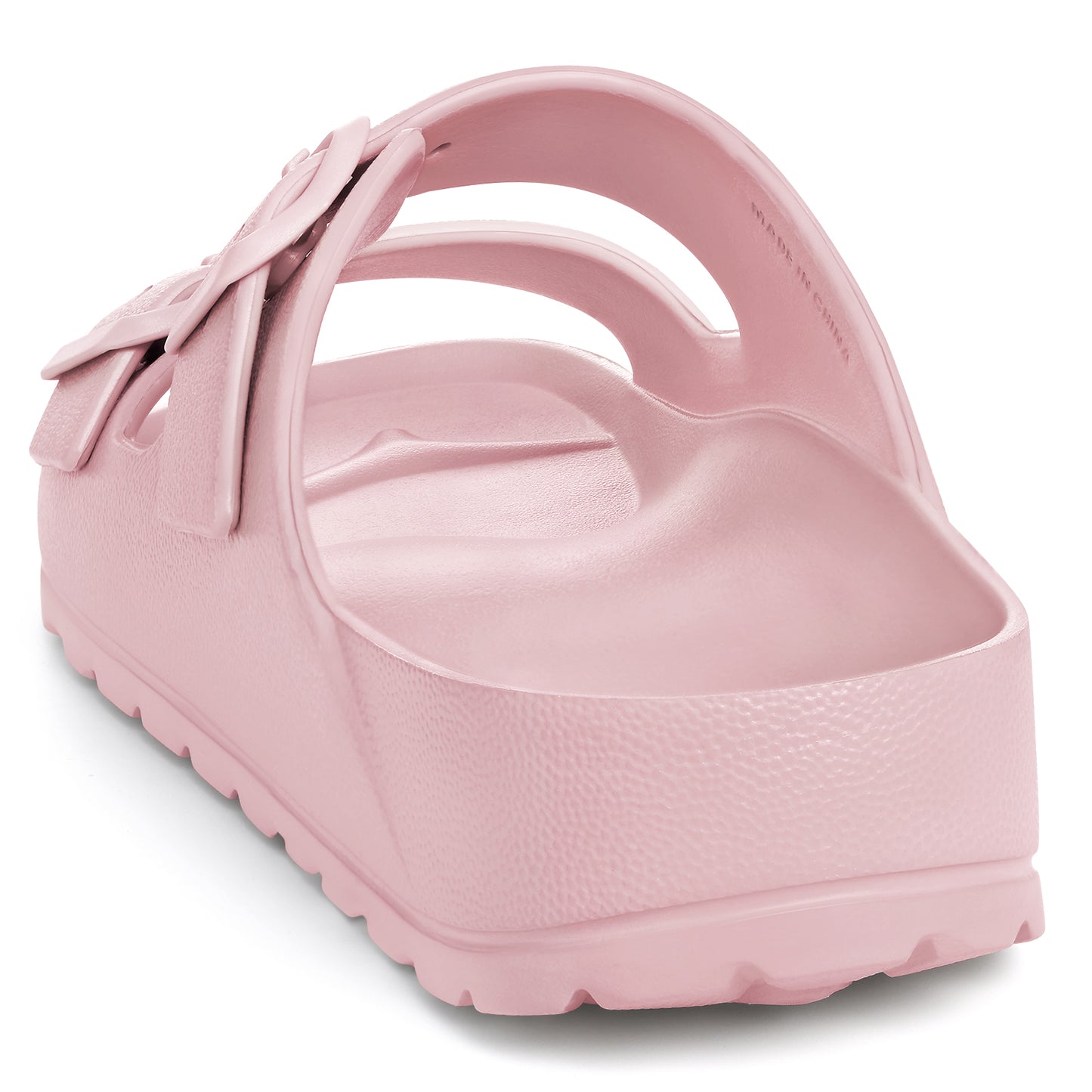 shevalues Women's Comfort Sandals with Medium Arch Support Double Buckle Adjustable EVA Slides for Summer Beach