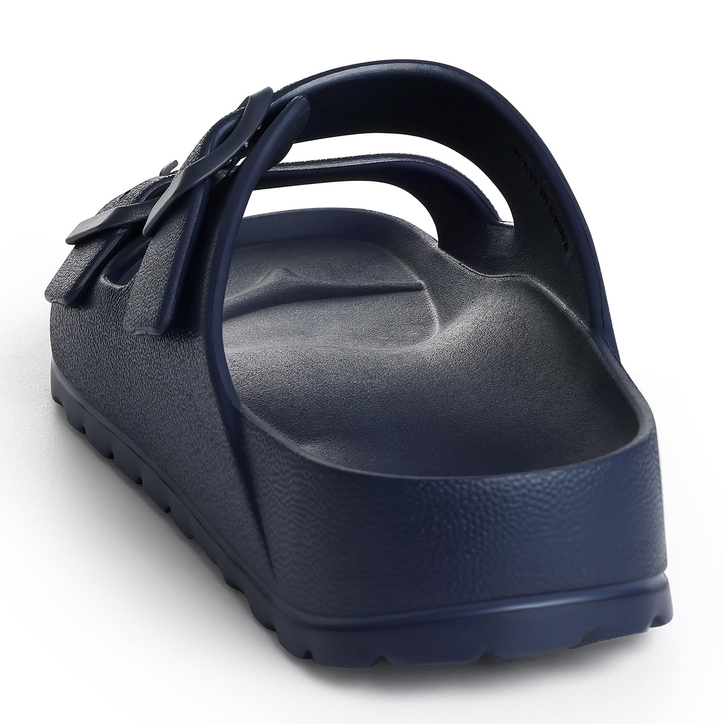shevalues Women's Comfort Sandals with Medium Arch Support Double Buckle Adjustable EVA Slides for Summer Beach