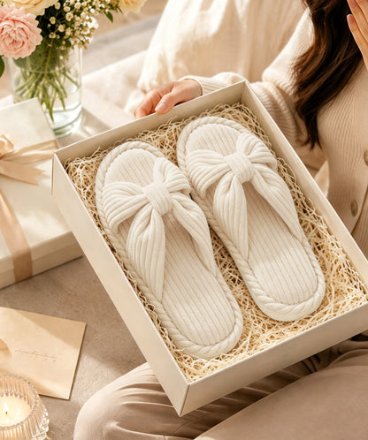 shevalues Memory Foam Slippers for Women Open Toe Indoor House Shoes | Soft Breathable Corduroy, Cross Bow, Non-Slip Sole, Slip On, Comfortable, Cushioning, Lightweight, Machine Washable