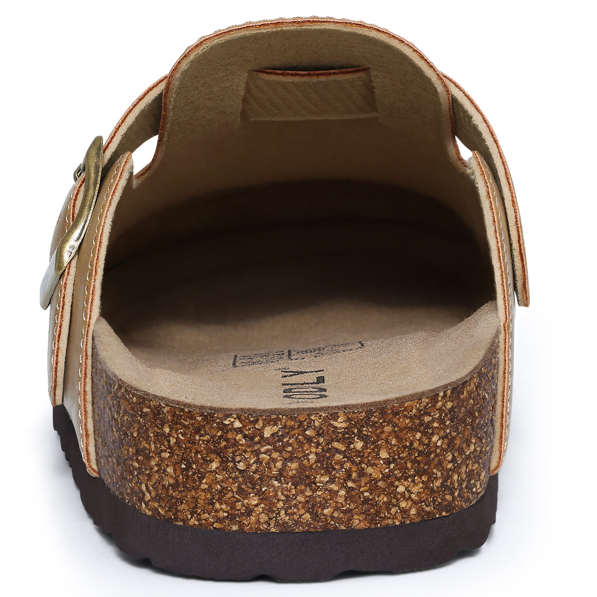 Comwarm Vegan Leather Clogs for Womens Mens, Cork Footbed Potato Slip On Shoes for Women with Arch Support