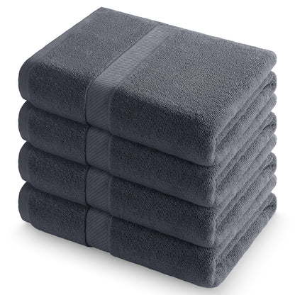 decorUhome Pack of 4 Bath Towels 27 x 55 Inches