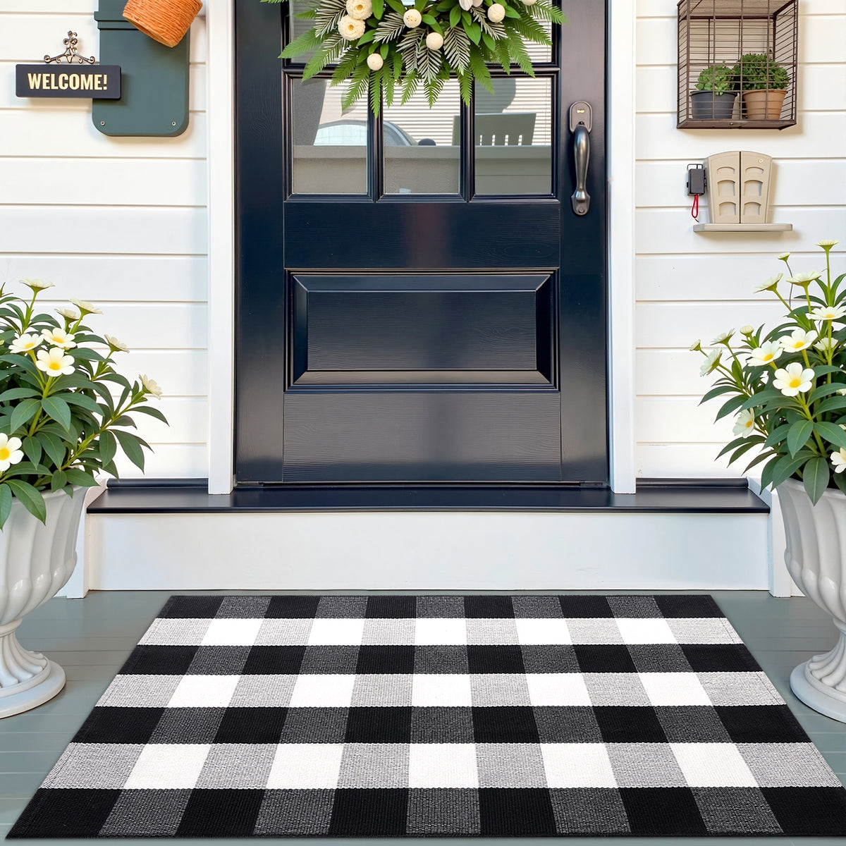 Buganda Buffalo Plaid Area Rug